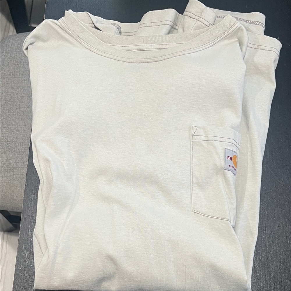 Carhartt FR Light Gray Crew Neck T-Shirt